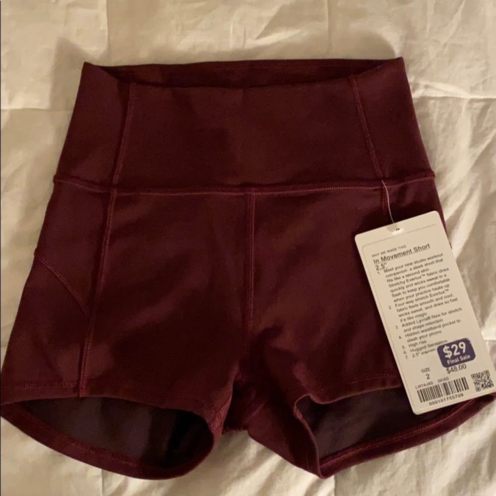 Lululemon In Movement Short 2.5”